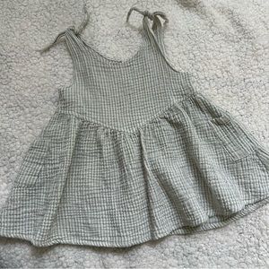Rylee + Cru baby girl stripe seersucker dress